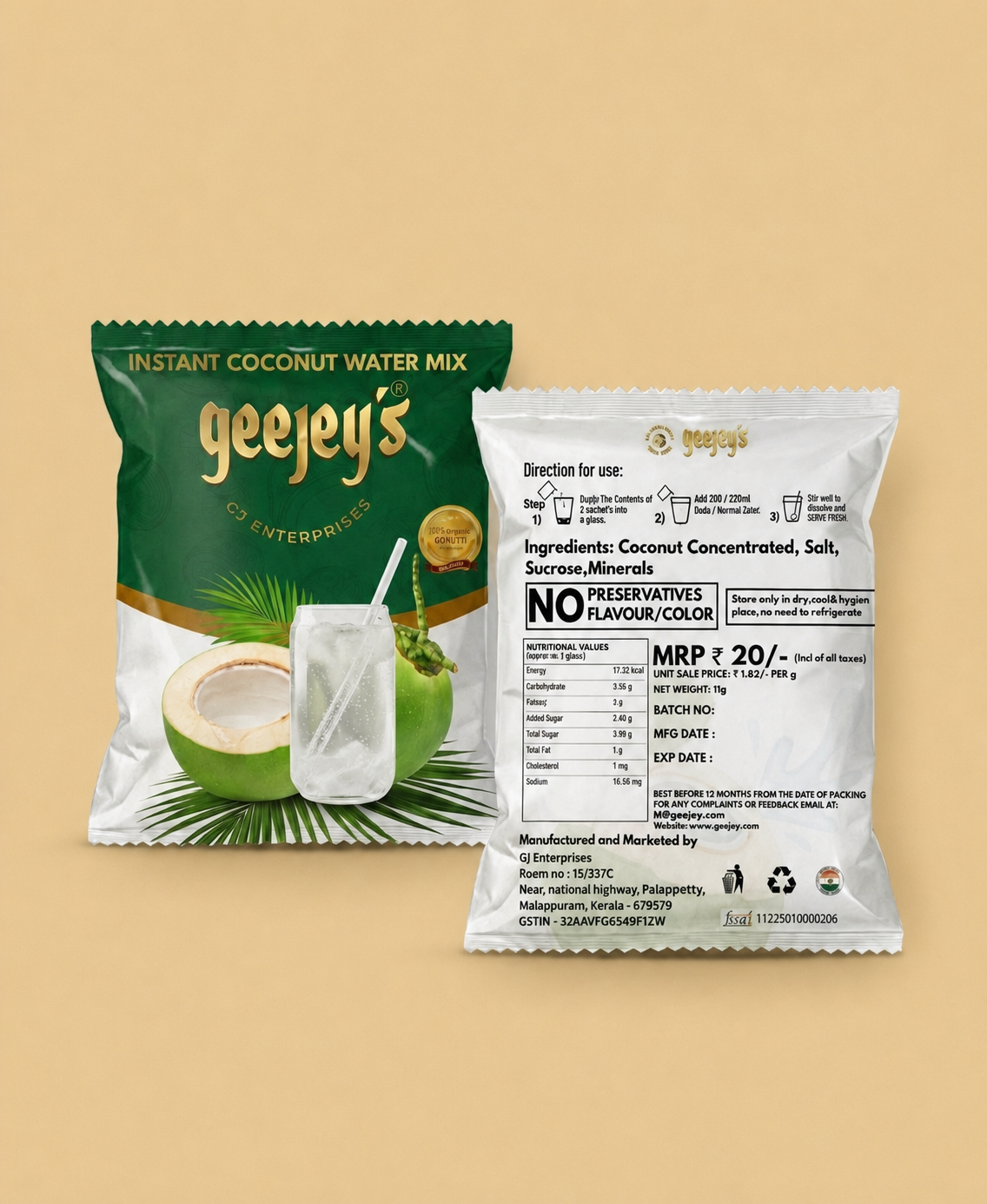 Instant Coconut Water Mix